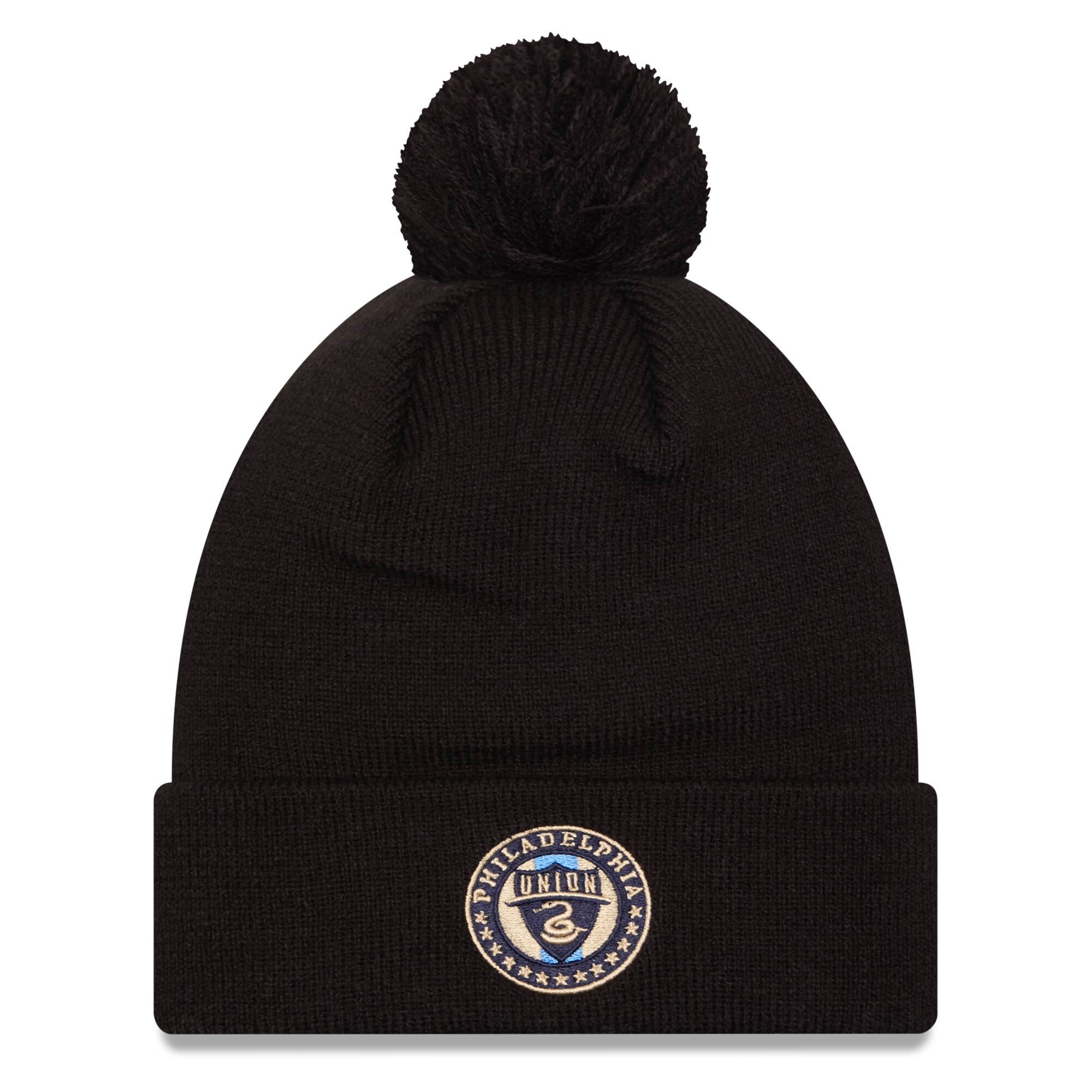men8217s philadelphia union new era black jersey hook cuff knit hat with pom | San Jose Earthquakes Hats, Jerseys & MLS Apparel