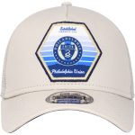 men8217s philadelphia union new era cream established patch 9forty a-frame trucker adjustable hat | San Jose Earthquakes Hats, Jerseys & MLS Apparel