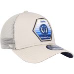 men8217s philadelphia union new era cream established patch 9forty a-frame trucker adjustable hat | San Jose Earthquakes Hats, Jerseys & MLS Apparel