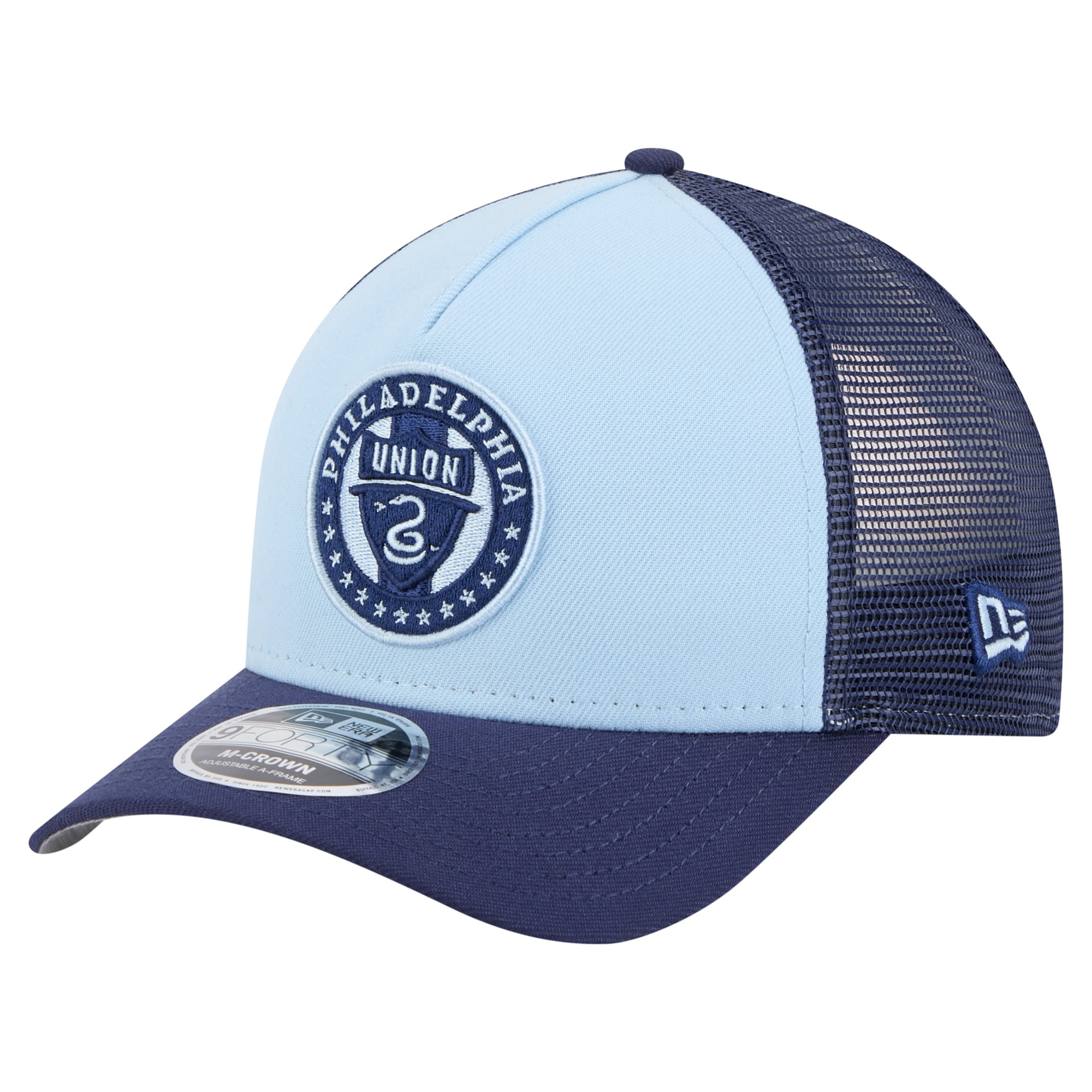 men8217s philadelphia union new era light blue color pack 9forty a-frame adjustable trucker hat | San Jose Earthquakes Hats, Jerseys & MLS Apparel