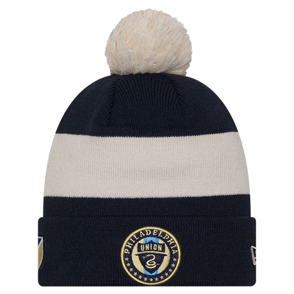 men8217s philadelphia union new era navy 2024 kick off collection cuffed knit hat with pom | San Jose Earthquakes Hats, Jerseys & MLS Apparel