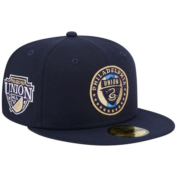 men8217s philadelphia union new era navy patch 59fifty fitted hat | San Jose Earthquakes Hats, Jerseys & MLS Apparel
