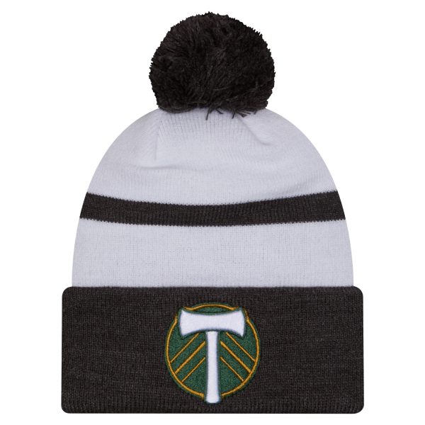 men8217s portland timbers new era white 2025 kickoff cuffed knit hat with pom | San Jose Earthquakes Hats, Jerseys & MLS Apparel