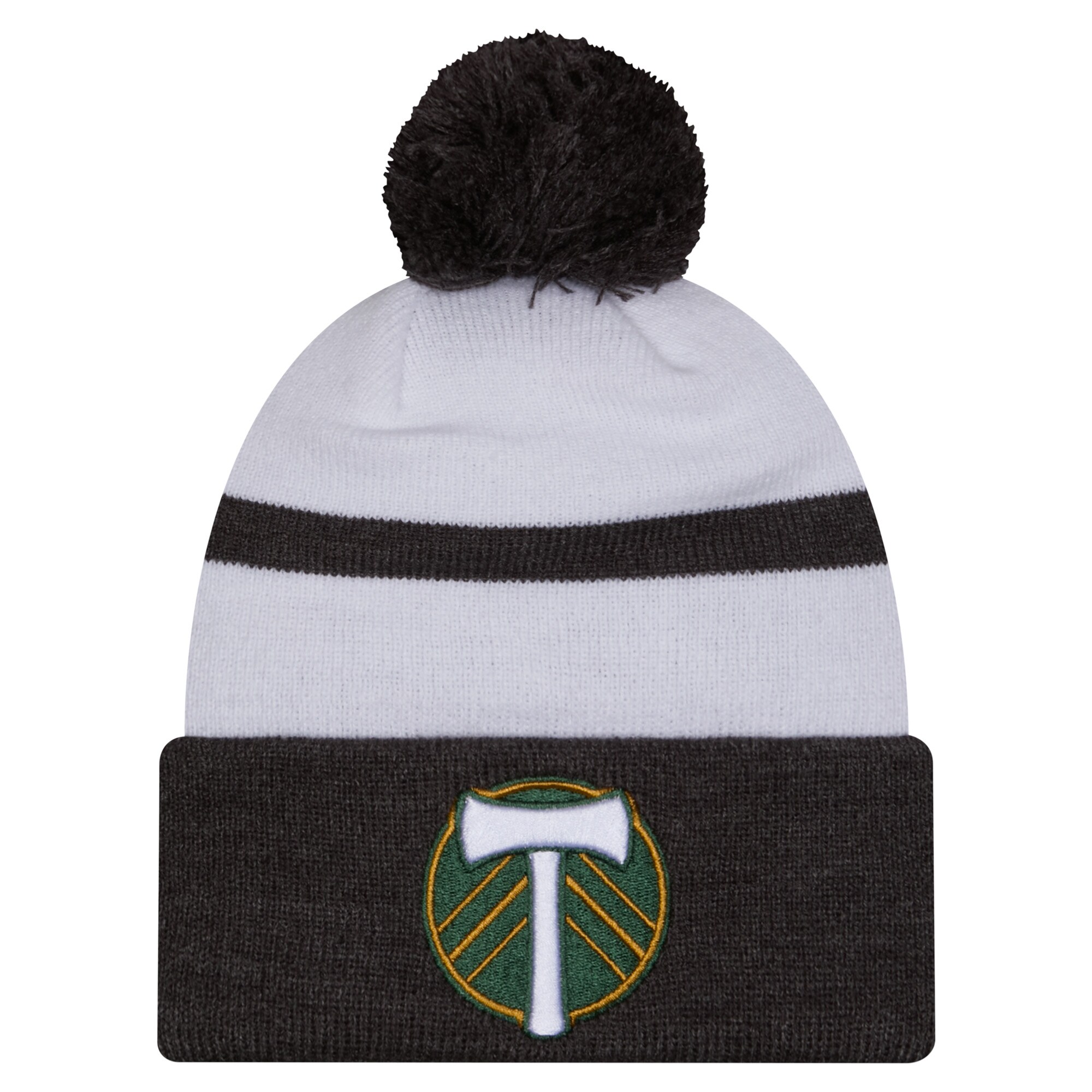 men8217s portland timbers new era white 2025 kickoff cuffed knit hat with pom | San Jose Earthquakes Hats, Jerseys & MLS Apparel