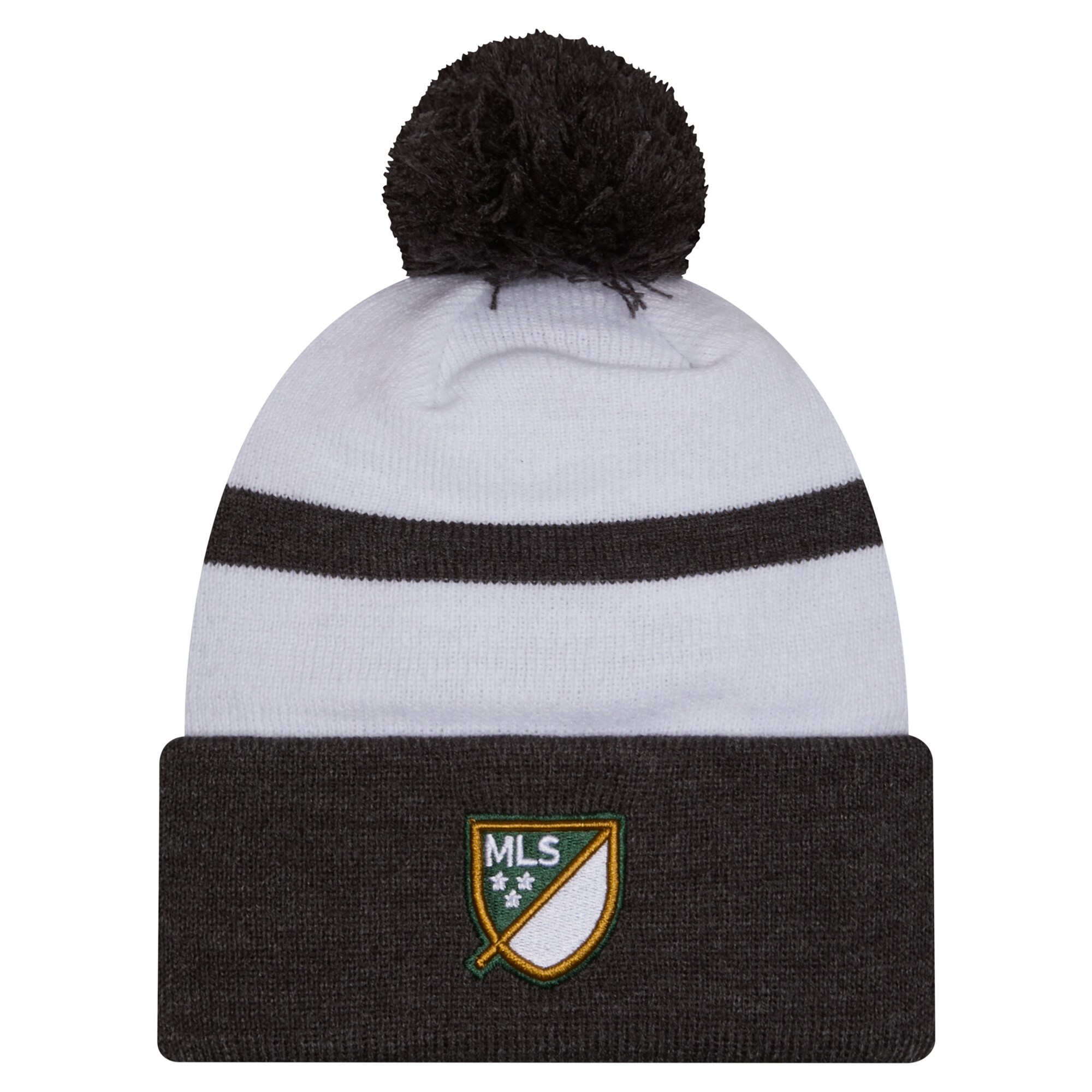 men8217s portland timbers new era white 2025 kickoff cuffed knit hat with pom | San Jose Earthquakes Hats, Jerseys & MLS Apparel