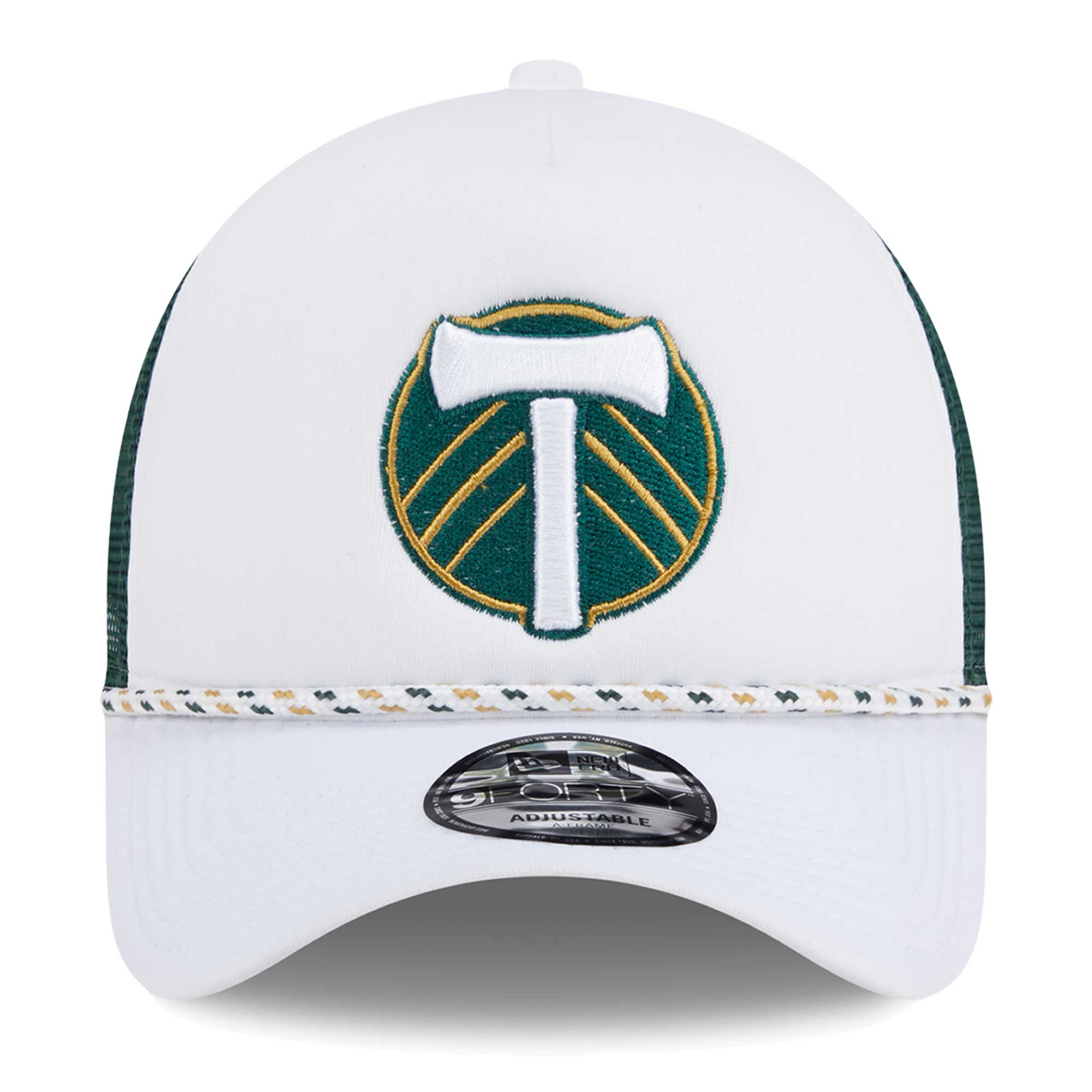 men8217s portland timbers new era whitegreen court sport foam a-frame 9forty adjustable trucker hat | San Jose Earthquakes Hats, Jerseys & MLS Apparel