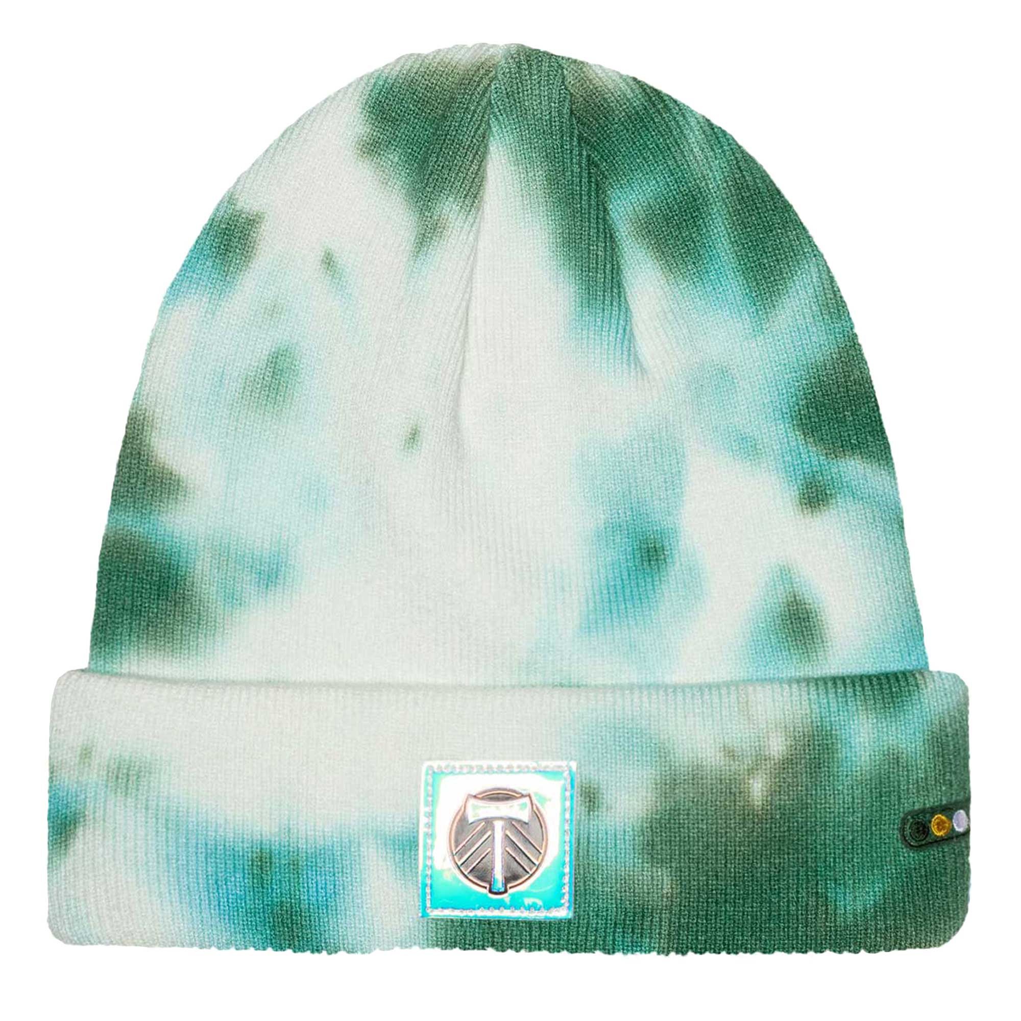 men8217s portland timbers psychedelic tie-dye cuffed knit hat | San Jose Earthquakes Hats, Jerseys & MLS Apparel