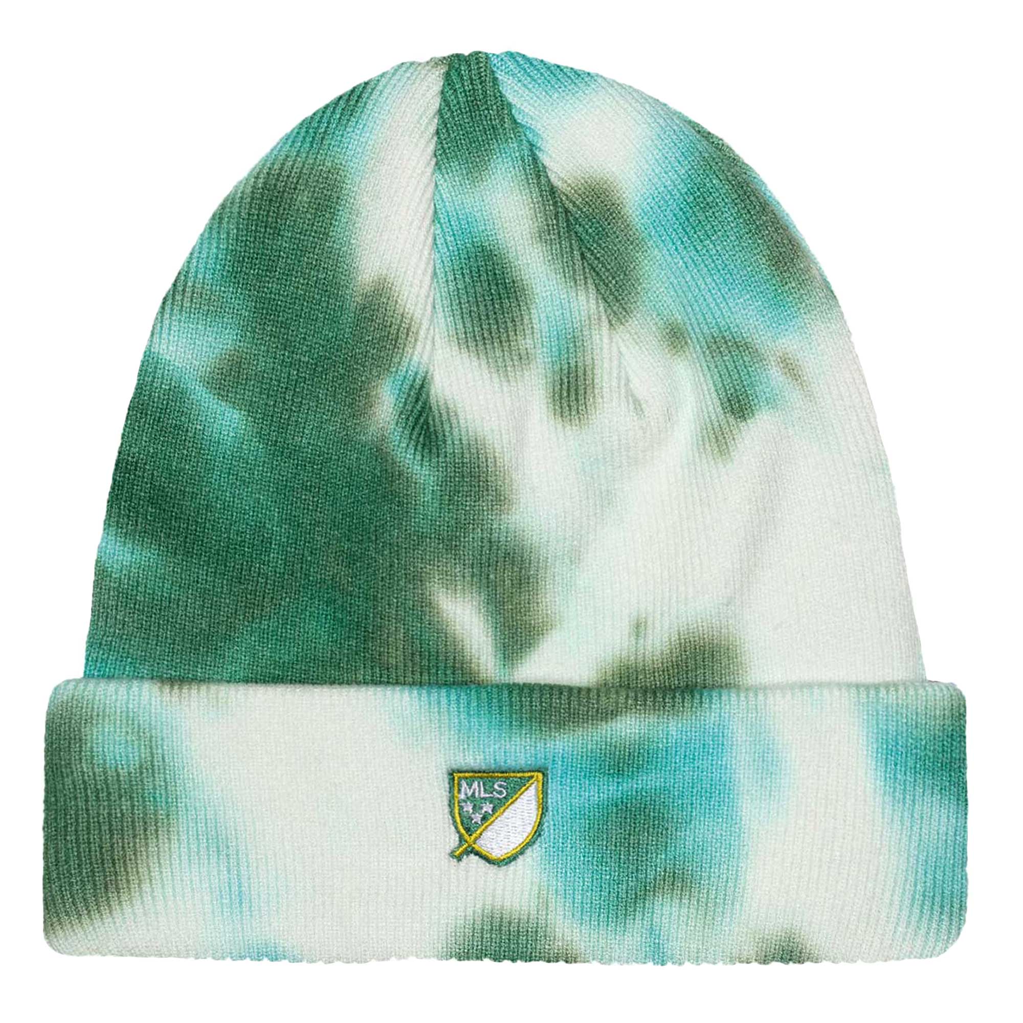 men8217s portland timbers psychedelic tie-dye cuffed knit hat | San Jose Earthquakes Hats, Jerseys & MLS Apparel