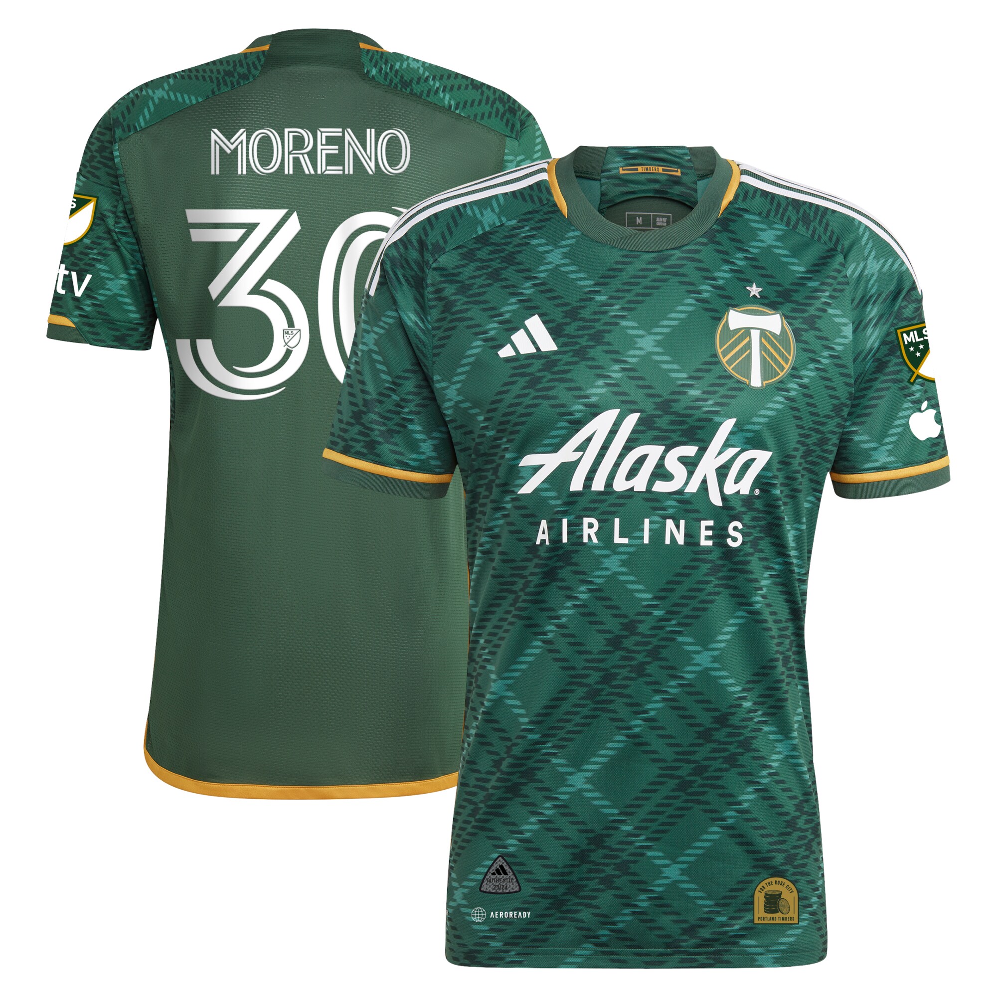 men8217s portland timbers santiago moreno adidas green 2023 portland plaid kit authentic jersey | San Jose Earthquakes Hats, Jerseys & MLS Apparel