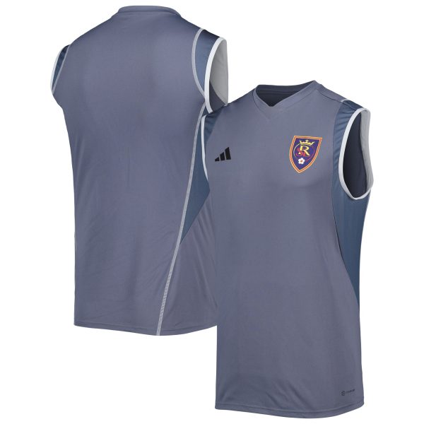 men8217s real salt lake adidas gray 2023 on-field sleeveless training jersey | San Jose Earthquakes Hats, Jerseys & MLS Apparel