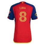 men8217s real salt lake diego luna adidas red 2024 peak utah authentic player jersey | San Jose Earthquakes Hats, Jerseys & MLS Apparel