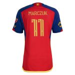men8217s real salt lake dominik marczuk adidas red 2024 peak utah authentic player jersey | San Jose Earthquakes Hats, Jerseys & MLS Apparel
