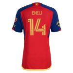 men8217s real salt lake emeka eneli adidas red 2024 peak utah authentic player jersey | San Jose Earthquakes Hats, Jerseys & MLS Apparel