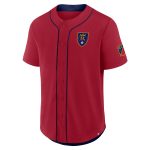 men8217s real salt lake fanatics red injury time baseball jersey | San Jose Earthquakes Hats, Jerseys & MLS Apparel