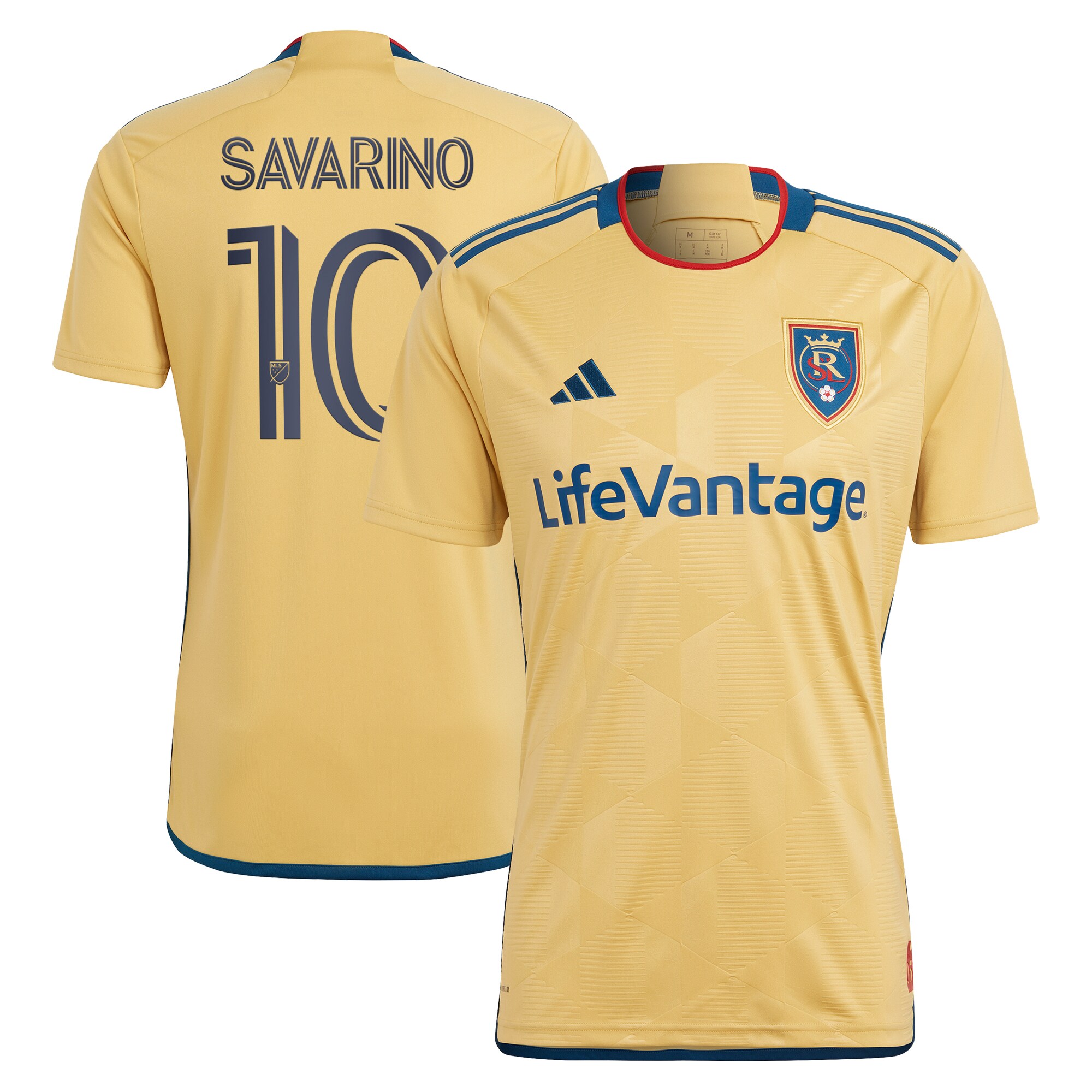 men8217s real salt lake jefferson savarino adidas gold 2023 the beehive state kit replica player jersey | San Jose Earthquakes Hats, Jerseys & MLS Apparel