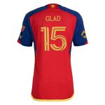men8217s real salt lake justen glad adidas red 2024 peak utah authentic player jersey | San Jose Earthquakes Hats, Jerseys & MLS Apparel