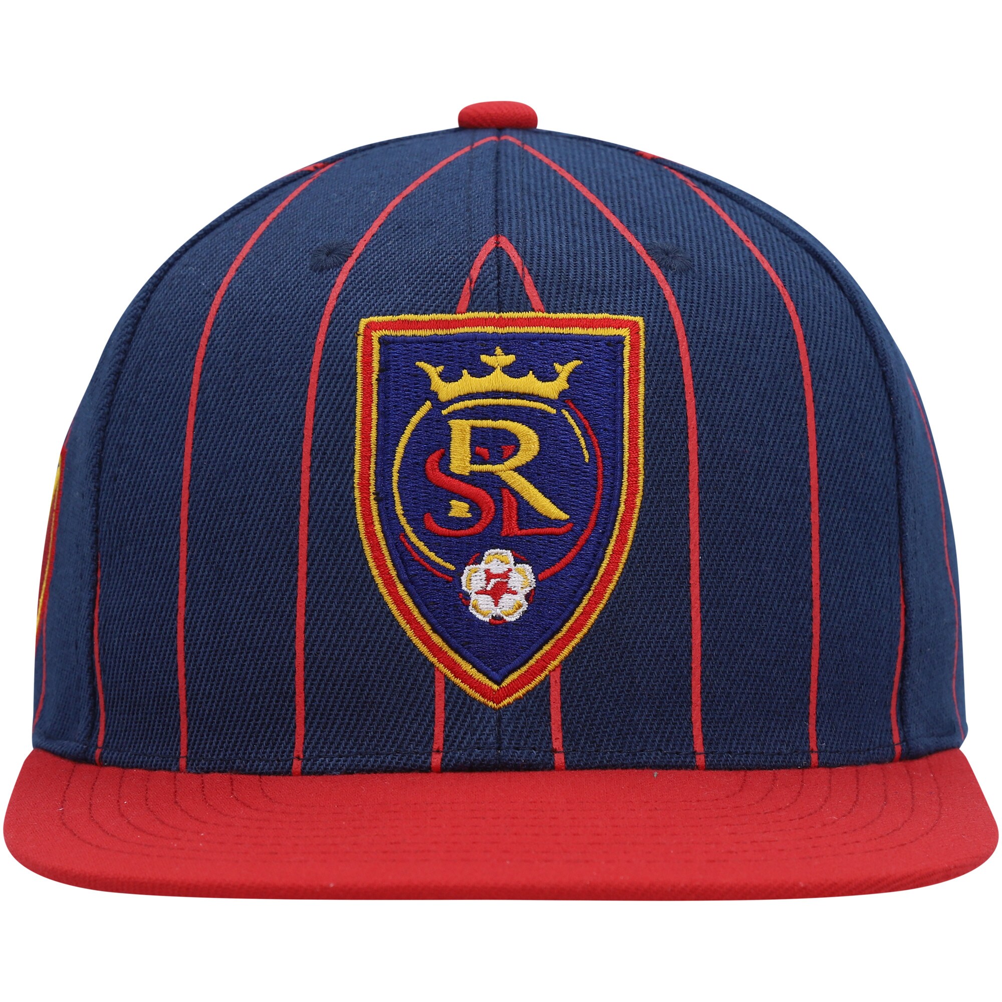 men8217s real salt lake mitchell amp ness navy team pin snapback hat | San Jose Earthquakes Hats, Jerseys & MLS Apparel
