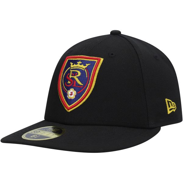 men8217s real salt lake new era black primary logo low profile 59fifty fitted hat | San Jose Earthquakes Hats, Jerseys & MLS Apparel