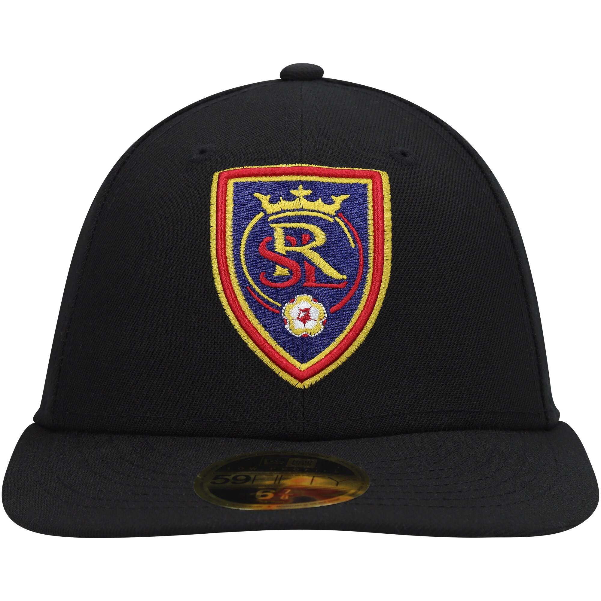 men8217s real salt lake new era black primary logo low profile 59fifty fitted hat | San Jose Earthquakes Hats, Jerseys & MLS Apparel
