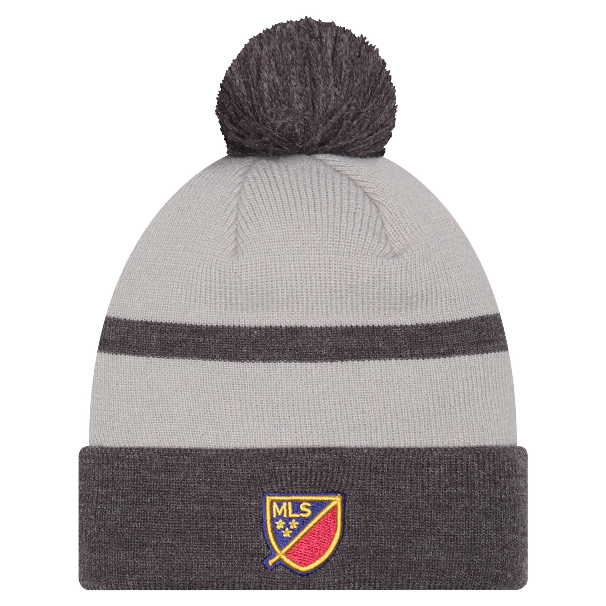 men8217s real salt lake new era gray 2025 kickoff cuffed knit hat with pom | San Jose Earthquakes Hats, Jerseys & MLS Apparel