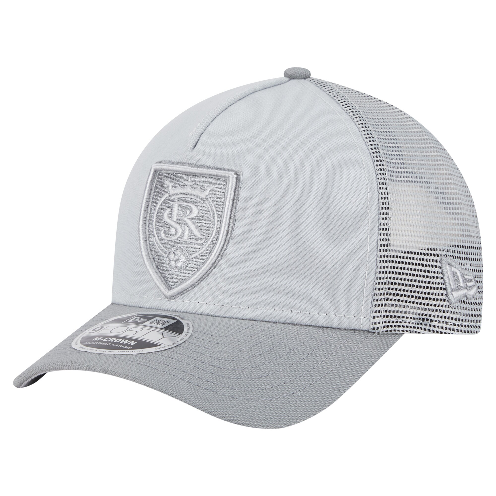 men8217s real salt lake new era gray color pack 9forty a-frame adjustable trucker hat | San Jose Earthquakes Hats, Jerseys & MLS Apparel