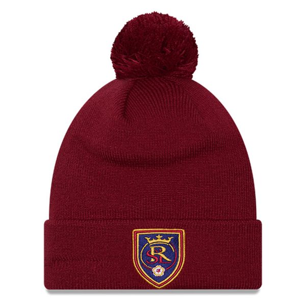 men8217s real salt lake new era red jersey hook cuff knit hat with pom | San Jose Earthquakes Hats, Jerseys & MLS Apparel