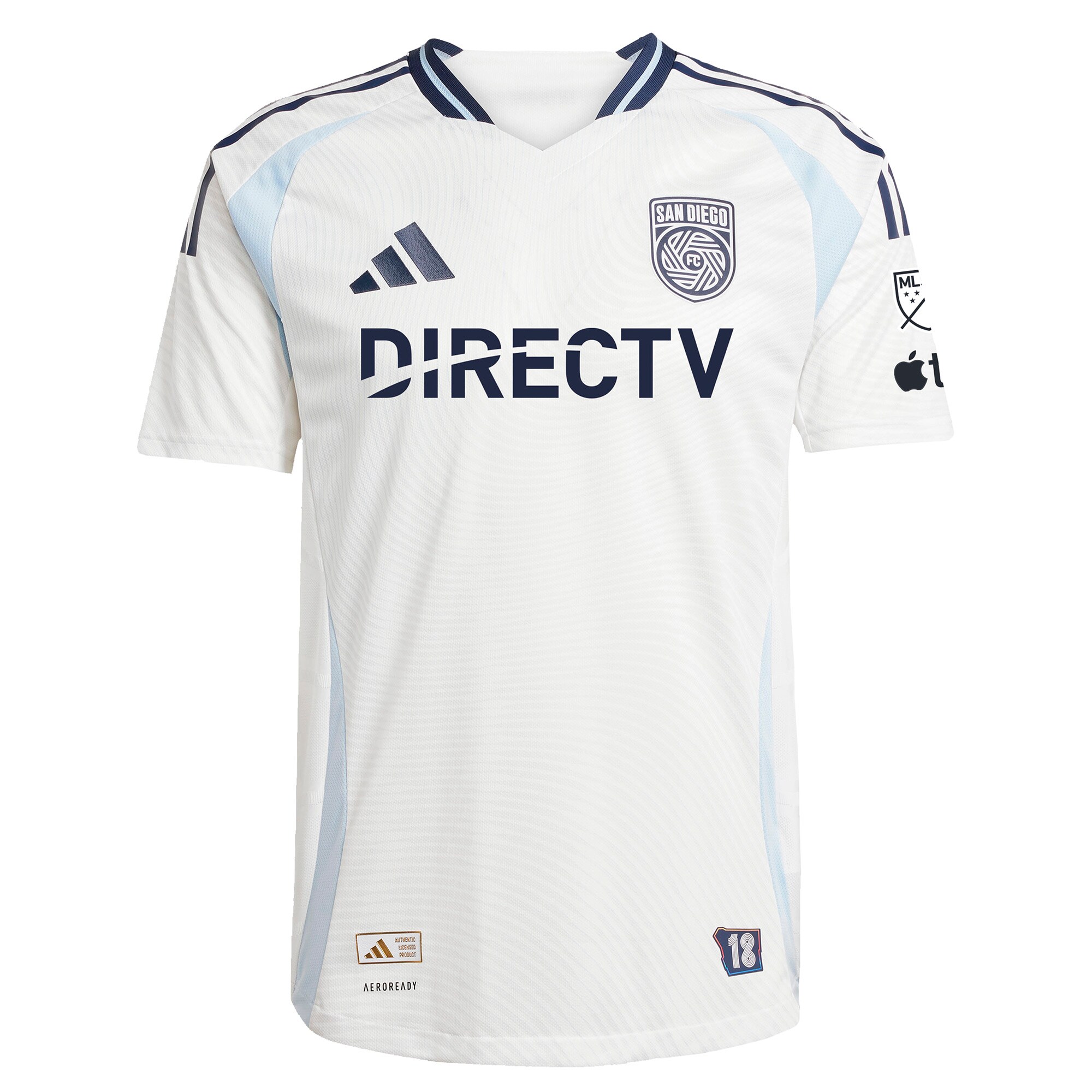 men8217s san diego fc adidas white 2025 woven into one authentic custom jersey | San Jose Earthquakes Hats, Jerseys & MLS Apparel