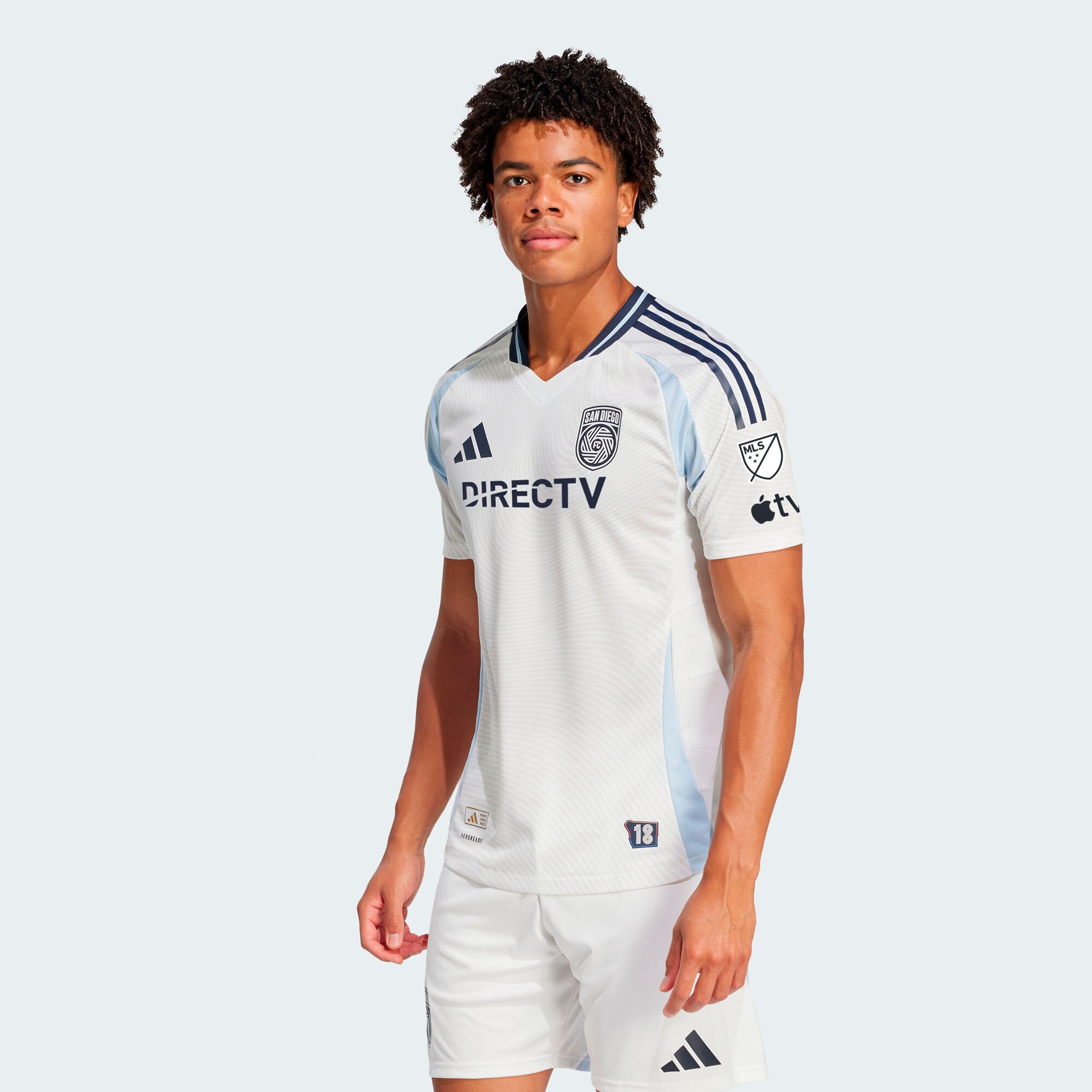 men8217s san diego fc adidas white 2025 woven into one authentic jersey | San Jose Earthquakes Hats, Jerseys & MLS Apparel