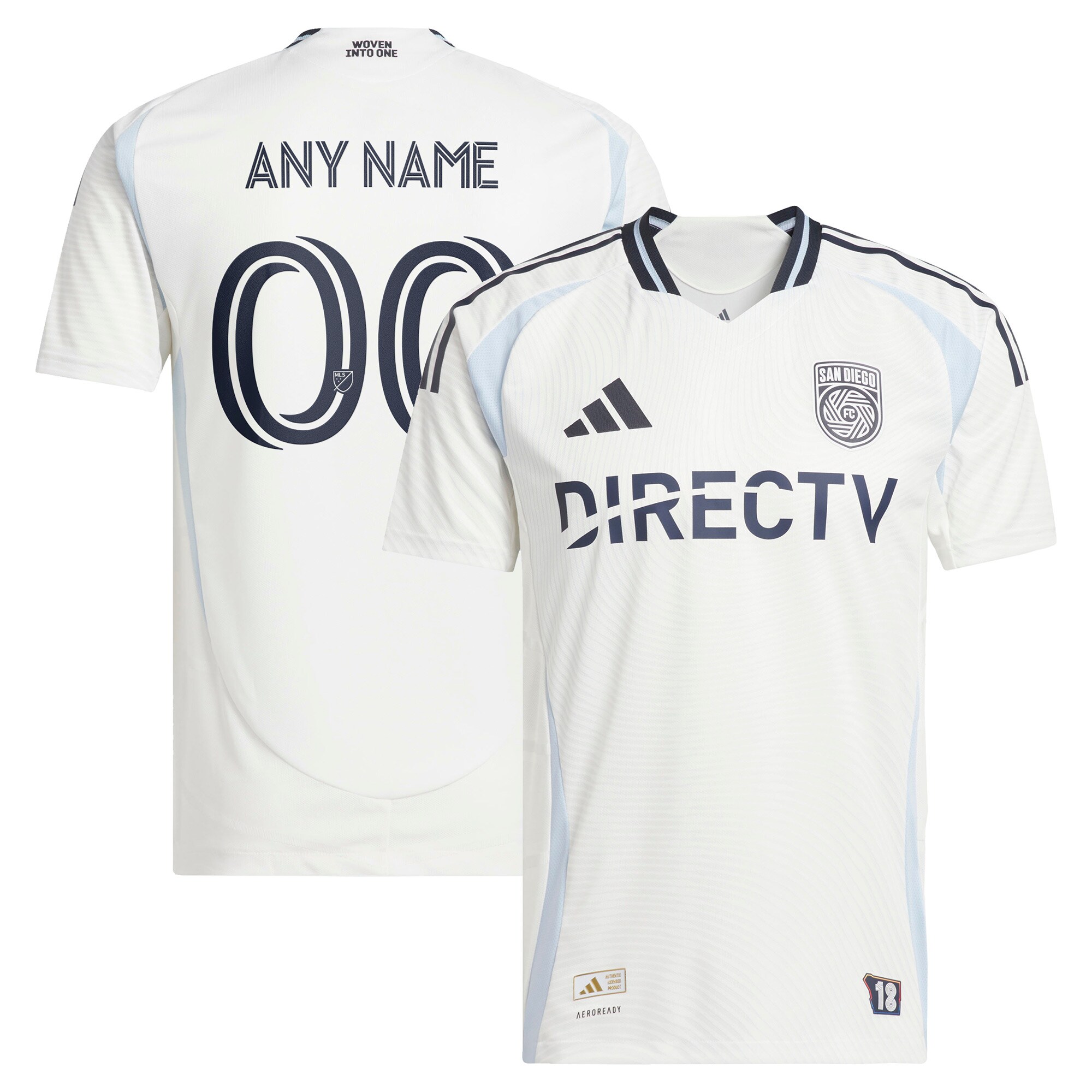 men8217s san diego fc adidas white 2025 woven into one replica custom jersey | San Jose Earthquakes Hats, Jerseys & MLS Apparel