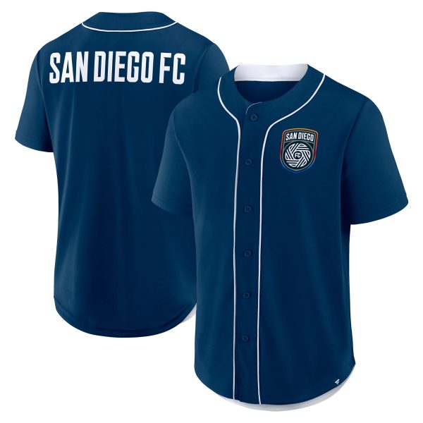 men8217s san diego fc fanatics navy injury time baseball jersey | San Jose Earthquakes Hats, Jerseys & MLS Apparel