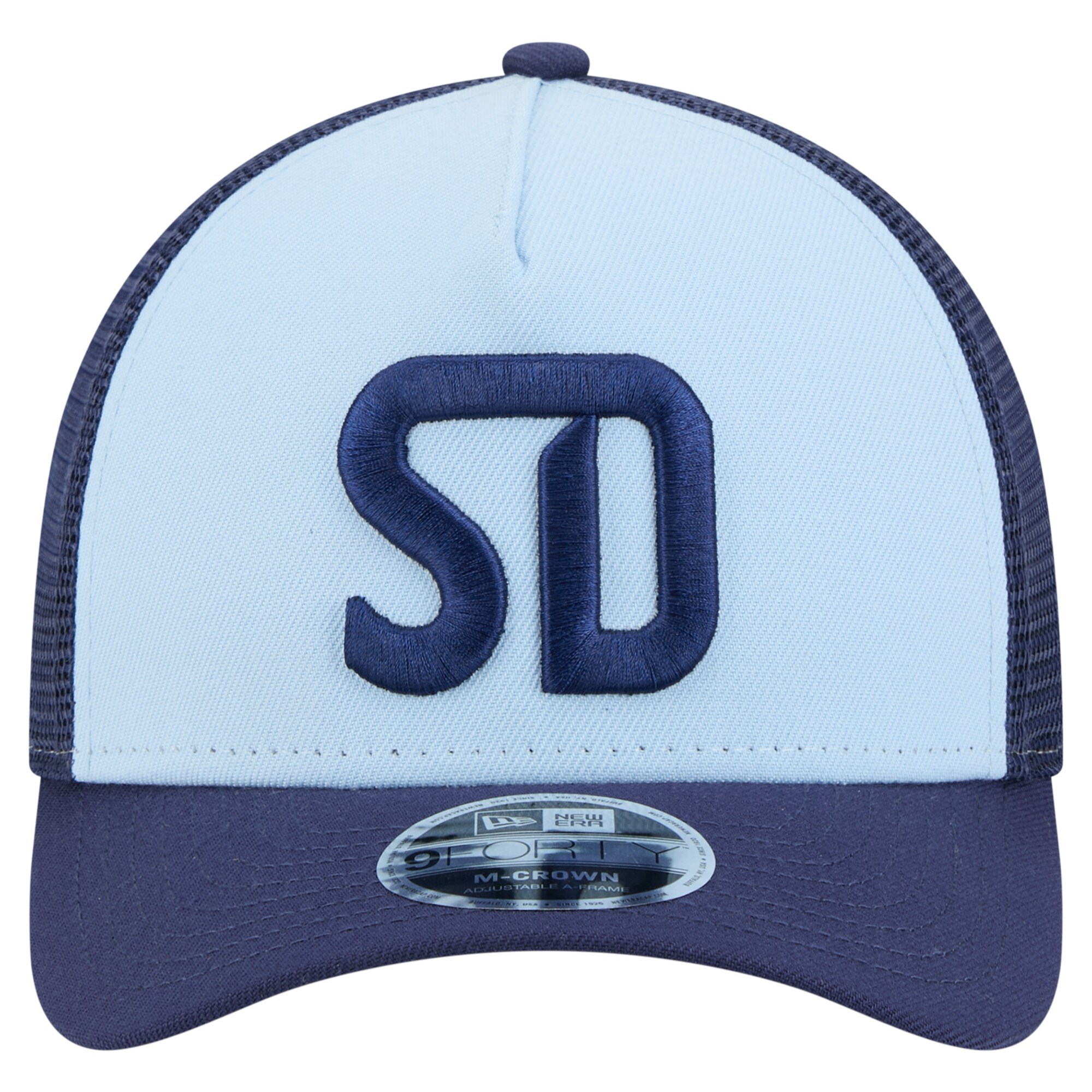 men8217s san diego fc new era light blue color pack 9forty a-frame adjustable trucker hat | San Jose Earthquakes Hats, Jerseys & MLS Apparel