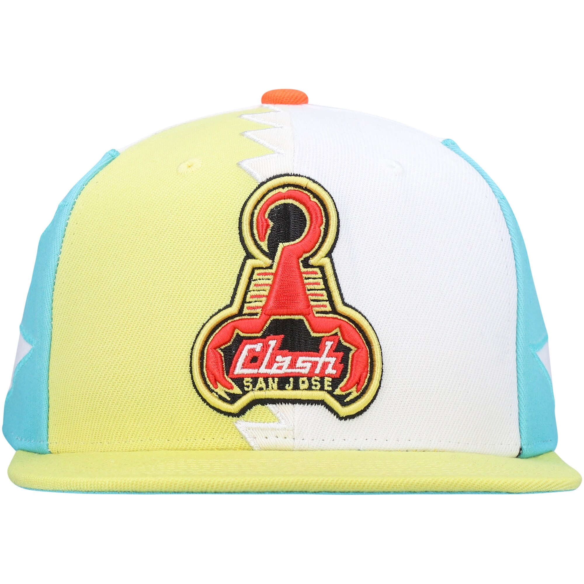 men8217s san jose clash mitchell amp ness green historic logo since 821796 jersey hook snapback hat | San Jose Earthquakes Hats, Jerseys & MLS Apparel