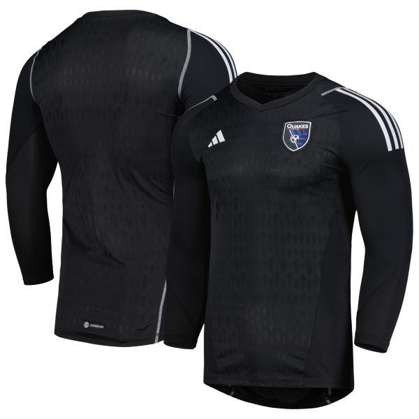 men8217s san jose earthquakes adidas black 2023 goalkeeper long sleeve replica jersey | San Jose Earthquakes Hats, Jerseys & MLS Apparel