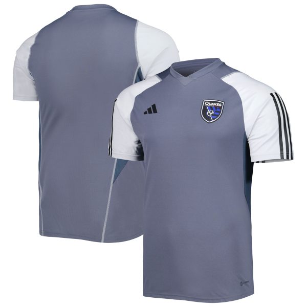 men8217s san jose earthquakes adidas gray 2023 on-field training jersey | San Jose Earthquakes Hats, Jerseys & MLS Apparel