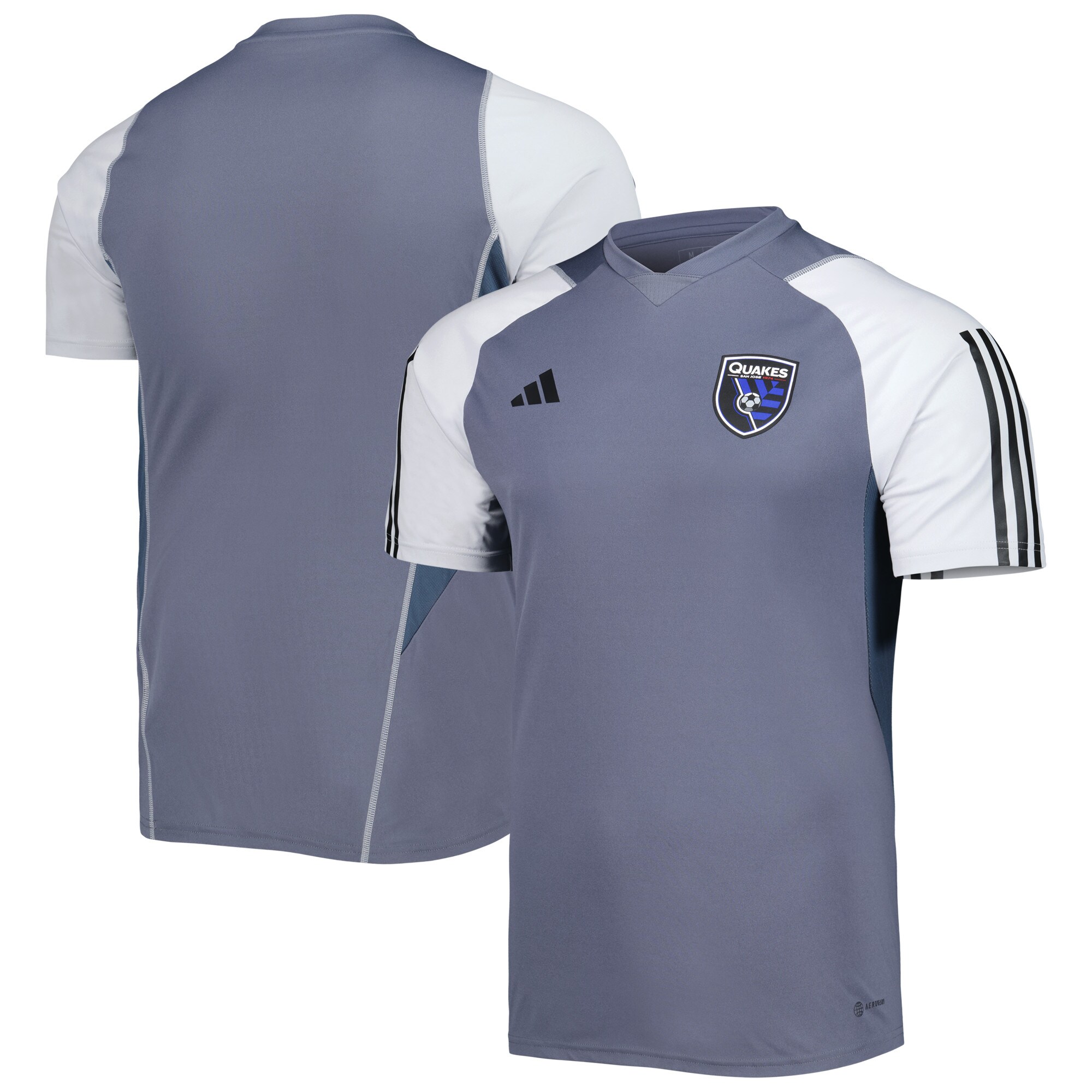 men8217s san jose earthquakes adidas gray 2023 on-field training jersey | San Jose Earthquakes Hats, Jerseys & MLS Apparel