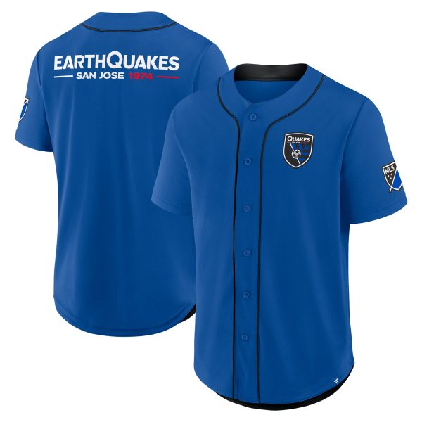 men8217s san jose earthquakes fanatics blue injury time baseball jersey | San Jose Earthquakes Hats, Jerseys & MLS Apparel