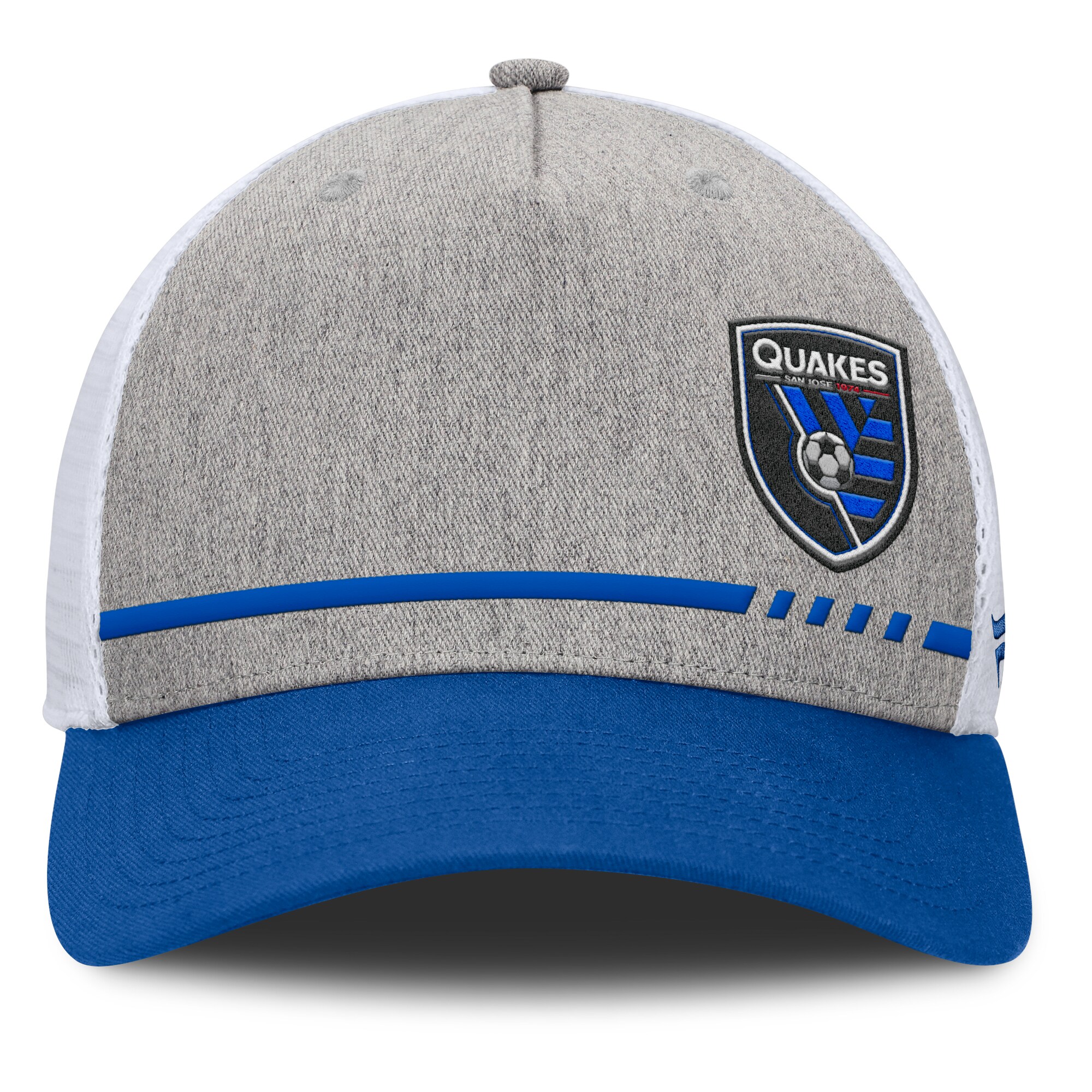 men8217s san jose earthquakes fanatics heather gray low block trucker adjustable hat | San Jose Earthquakes Hats, Jerseys & MLS Apparel