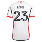 men8217s san jose earthquakes hernán lópez adidas white 2025 the 50 kit authentic player jersey | San Jose Earthquakes Hats, Jerseys & MLS Apparel