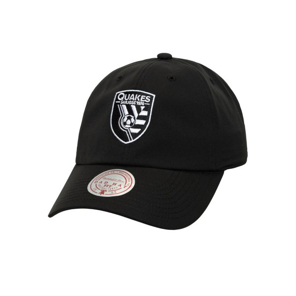 men8217s san jose earthquakes mitchell amp ness black perfect strapback adjustable hat | San Jose Earthquakes Hats, Jerseys & MLS Apparel