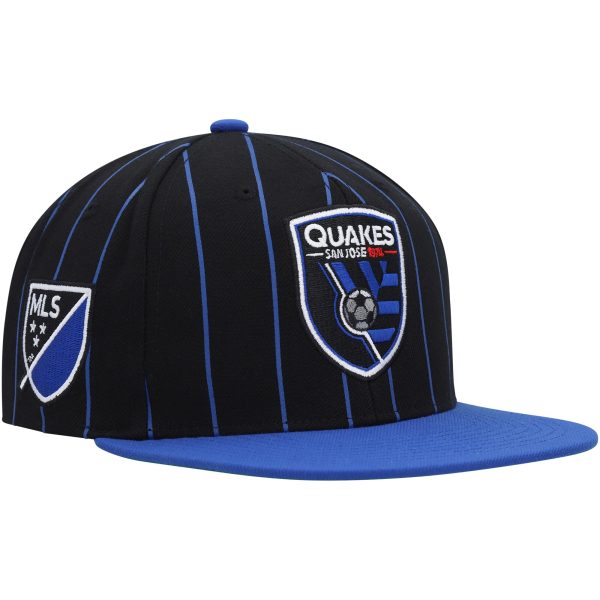men8217s san jose earthquakes mitchell amp ness black team pin snapback hat | San Jose Earthquakes Hats, Jerseys & MLS Apparel
