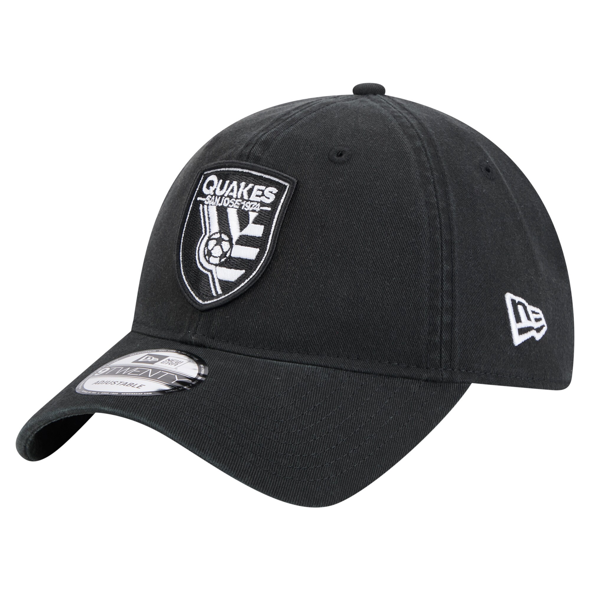 men8217s san jose earthquakes new era black 2025 kickoff 9twenty adjustable hat | San Jose Earthquakes Hats, Jerseys & MLS Apparel