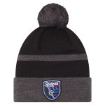 men8217s san jose earthquakes new era black 2025 kickoff cuffed knit hat with pom | San Jose Earthquakes Hats, Jerseys & MLS Apparel