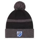 men8217s san jose earthquakes new era black 2025 kickoff cuffed knit hat with pom | San Jose Earthquakes Hats, Jerseys & MLS Apparel