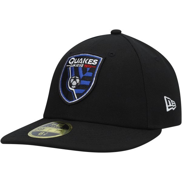men8217s san jose earthquakes new era black primary logo low profile 59fifty fitted hat | San Jose Earthquakes Hats, Jerseys & MLS Apparel