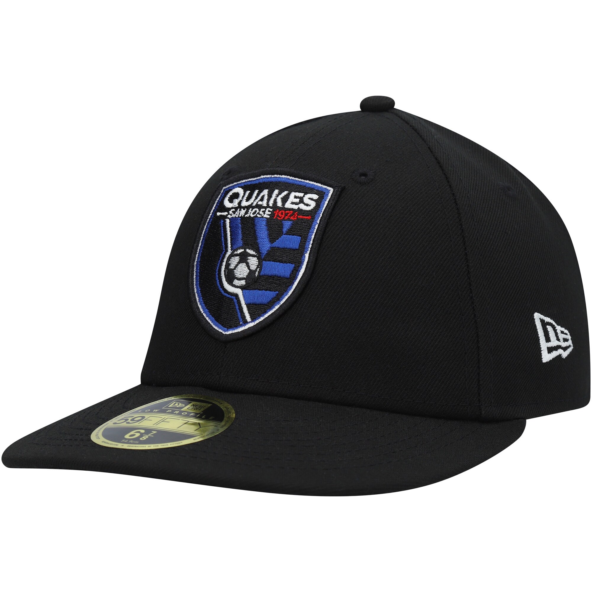 men8217s san jose earthquakes new era black primary logo low profile 59fifty fitted hat | San Jose Earthquakes Hats, Jerseys & MLS Apparel