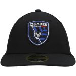 men8217s san jose earthquakes new era black primary logo low profile 59fifty fitted hat | San Jose Earthquakes Hats, Jerseys & MLS Apparel