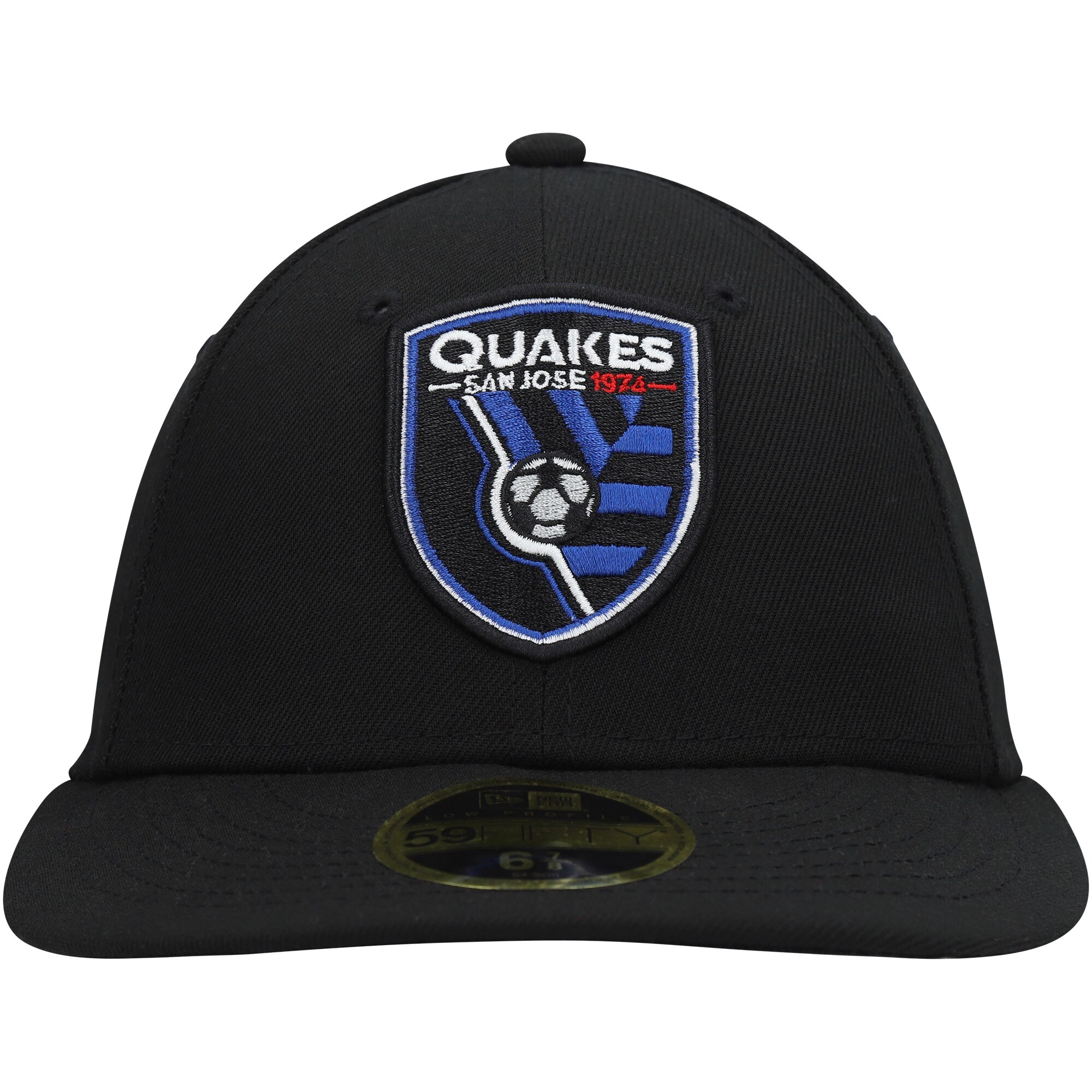 men8217s san jose earthquakes new era black primary logo low profile 59fifty fitted hat | San Jose Earthquakes Hats, Jerseys & MLS Apparel