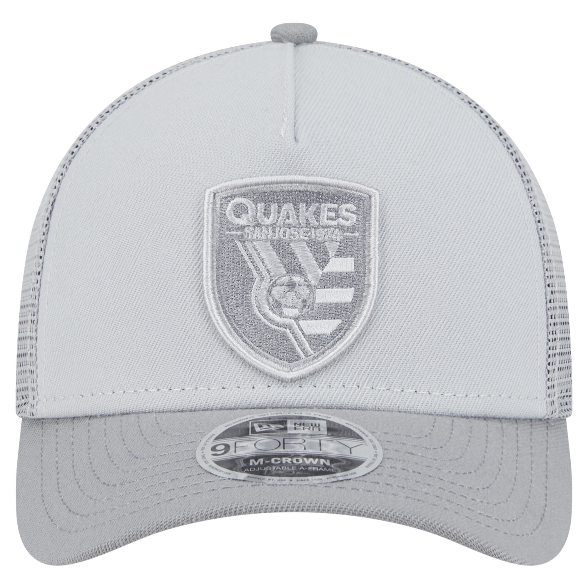 men8217s san jose earthquakes new era gray color pack 9forty a-frame adjustable trucker hat | San Jose Earthquakes Hats, Jerseys & MLS Apparel