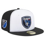 men8217s san jose earthquakes new era whiteblack 2024 kick off collection 59fifty fitted hat | San Jose Earthquakes Hats, Jerseys & MLS Apparel