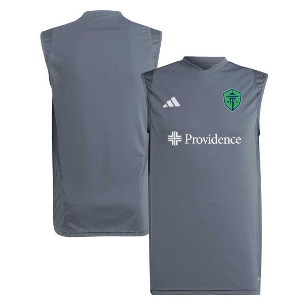 men8217s seattle sounders fc adidas gray 2024 areoready sleeveless training jersey | San Jose Earthquakes Hats, Jerseys & MLS Apparel